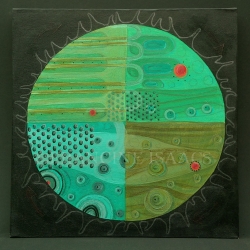 Mixed media on canvas